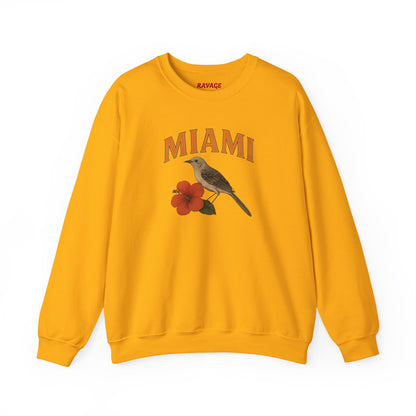 RAVAGE Miami's City Vibe Unisex Crewneck Sweatshirt-Cozy Street Gear