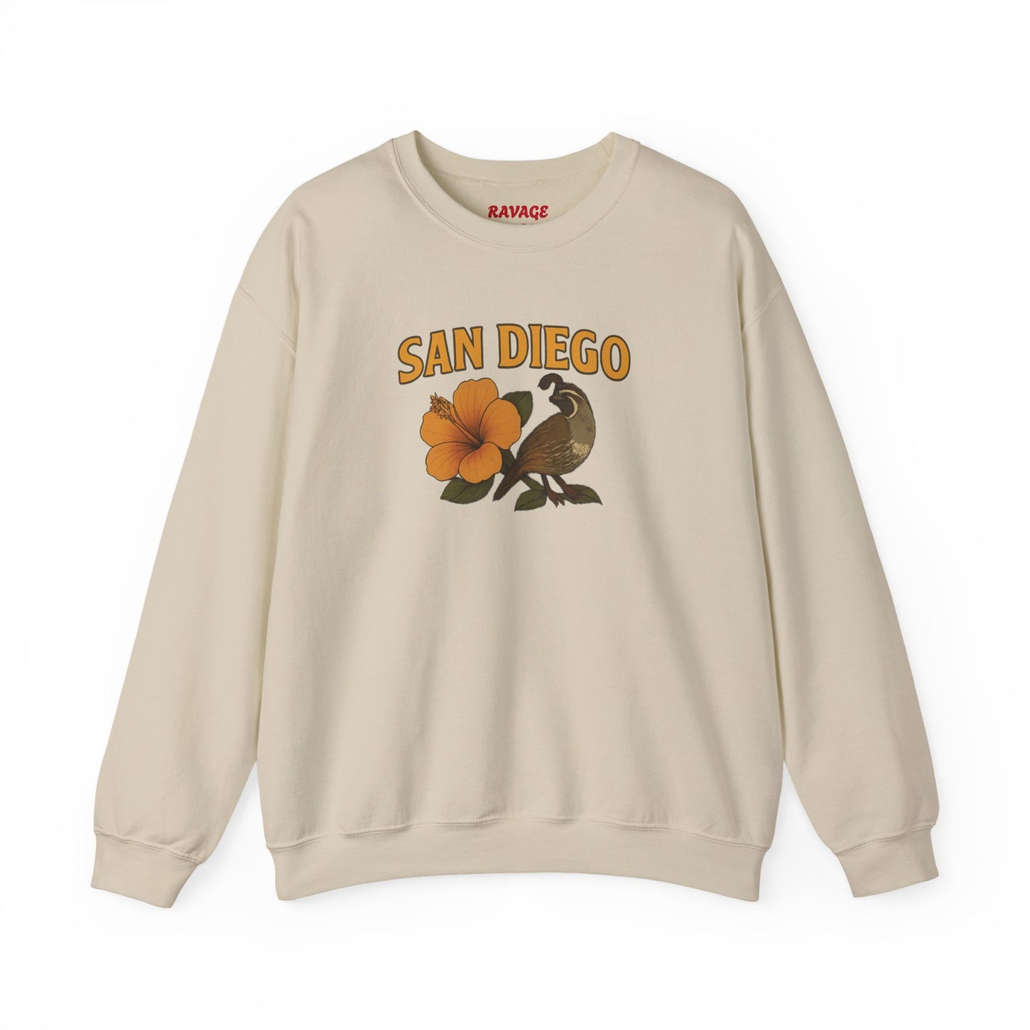 RAVAGE San Diego City Vibe Unisex Crewneck Sweatshirt