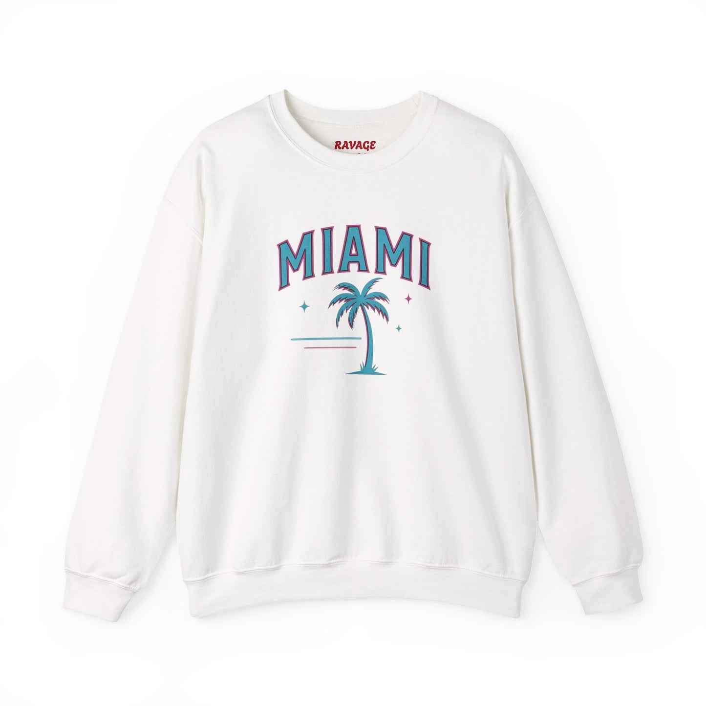 RAVAGE Miami City Vibe Unisex Crewneck Sweatshirt