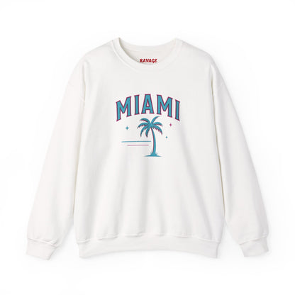 RAVAGE Miami City Vibe Unisex Crewneck Sweatshirt