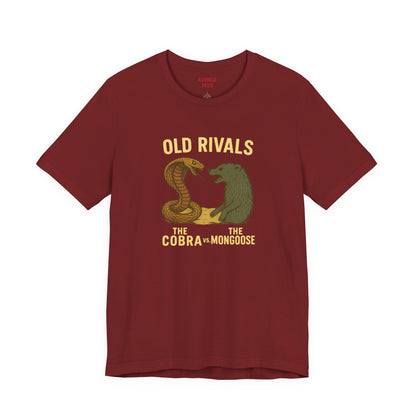 Vintage Rivalry Tee - Cobra vs Mongoose T-Shirt, Retro Graphic Outdoor Adventure Shirt, Perfect Gift for Animal Lovers
