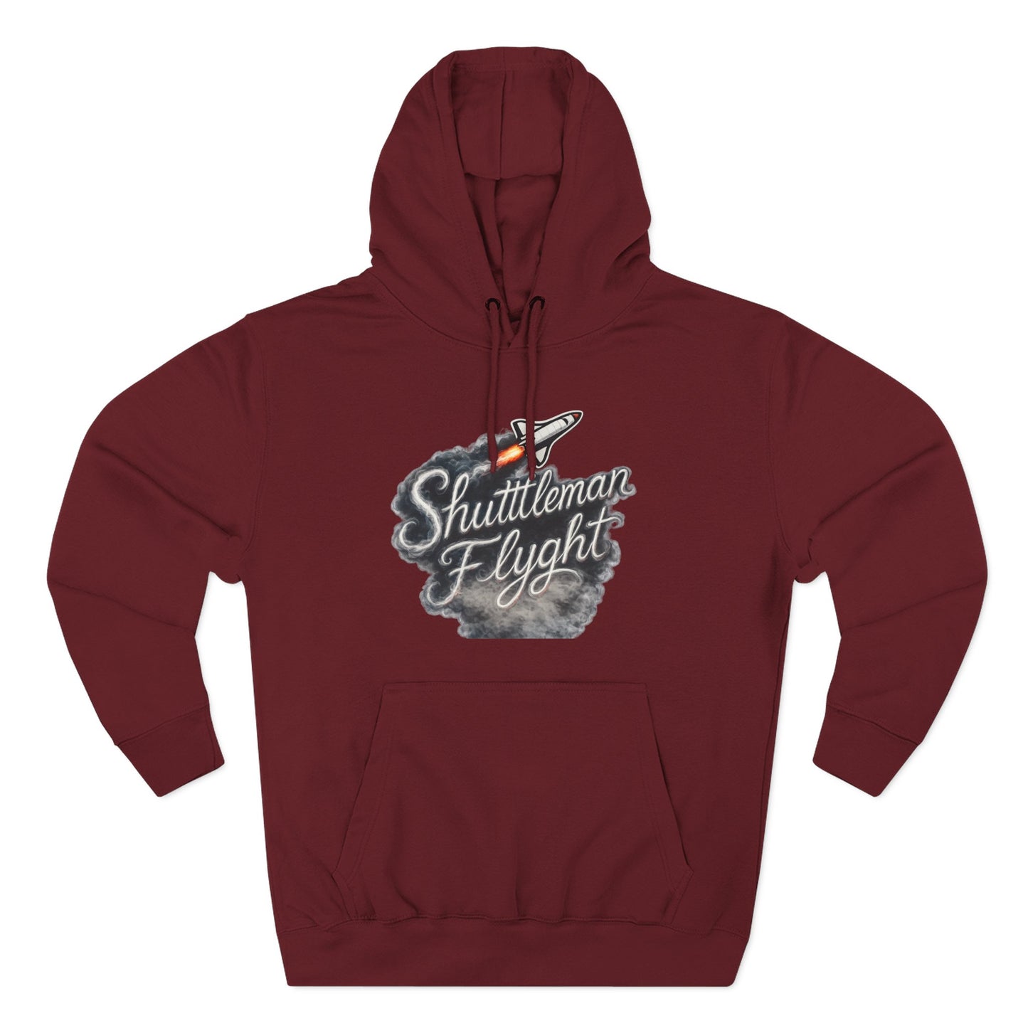 Shuttleman Flight Hoodie — Retro Rocket Pilot Graphic Hoodie