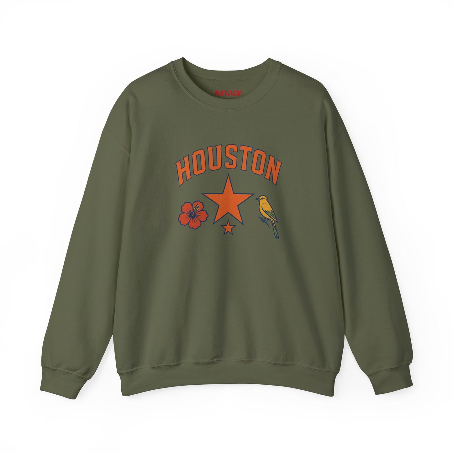 RAVAGE Houston(H-Town) Vibe Unisex Crewneck Sweatshirt