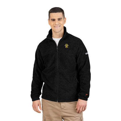 Ravage Charcoal Fleece Jacket — Gold Embroidered Logo