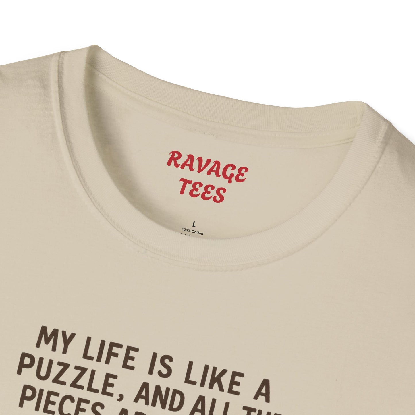 Puzzle Issues Unisex Tee – Funny Quote T-Shirt, Humor Gift, Casual Everyday Wear, Unique Puzzle Lover Shirt"