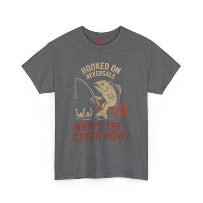 Hooked on Reversals Fishing Tee - Unisex Cotton T-Shirt for Fishing Lovers, Great for Outdoors, Gift for Dad, Summer Apparel, Casual Wear