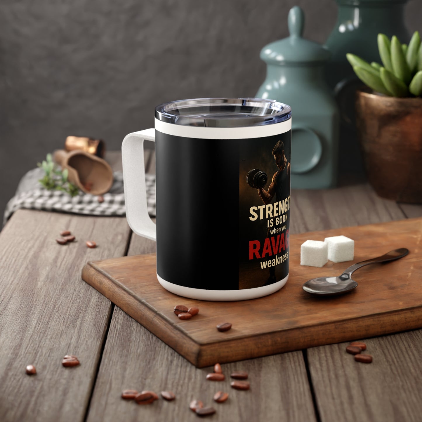 Strength Motivation Insulated Coffee Mug