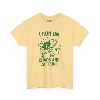 Caffeine Chaos Tee - Fun Unisex Shirt for Coffee Lovers