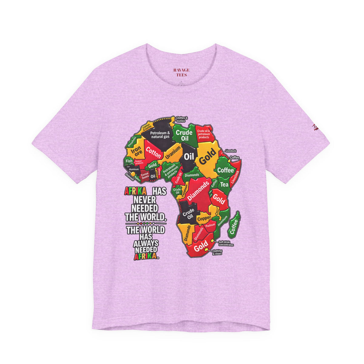Africa Map “Africa Has Never Needed the World” Graphic Tee