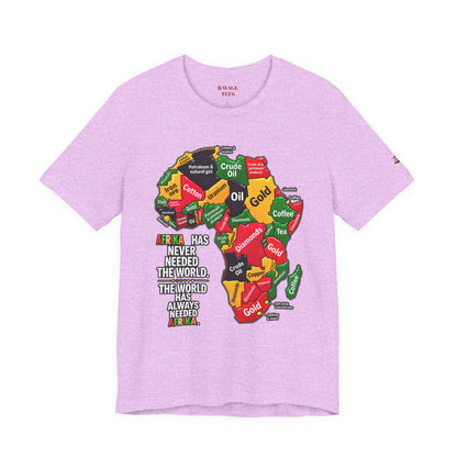 Africa Map “Africa Has Never Needed the World” Graphic Tee