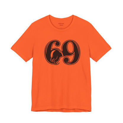 69 Retro Swirl Number Tee