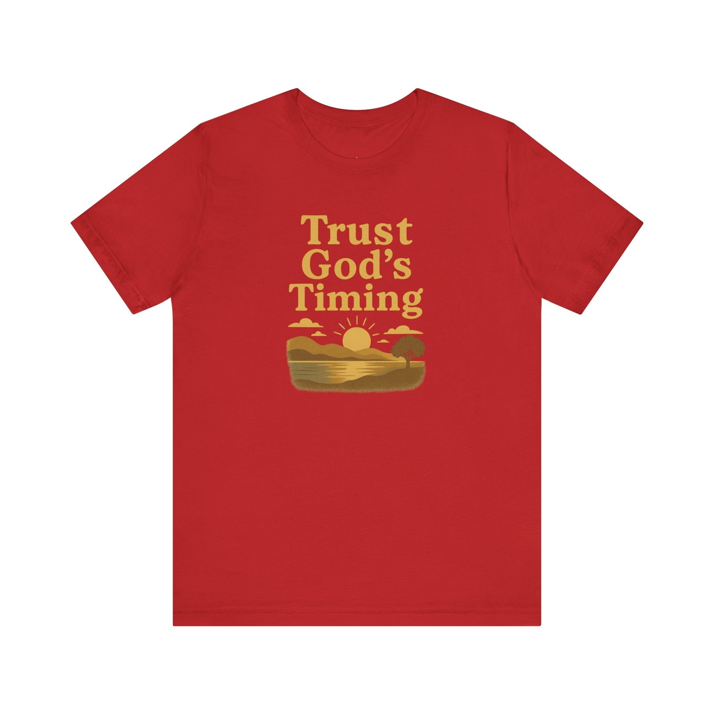 Unisex Inspirational Tee - Trust God's Timing, Relaxed Fit T-Shirt, Motivational Shirt for Everyday Wear, Plus Size Available, Gifts [...]