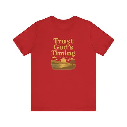 Unisex Inspirational Tee - Trust God's Timing, Relaxed Fit T-Shirt, Motivational Shirt for Everyday Wear, Plus Size Available, Gifts [...]