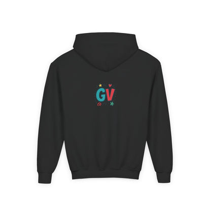 Kids Good Vibes Hoodie – Fun Graphic Sweatshirt with Positive Message, Cozy Casual Outfit, Birthday Gift for Children