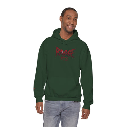 Black Tiger & Rose Graphic Hoodie