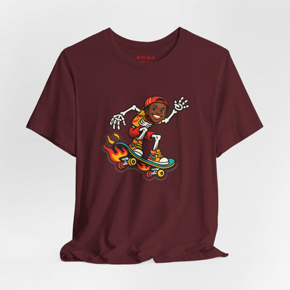 Skateboard Skeleton Tee
