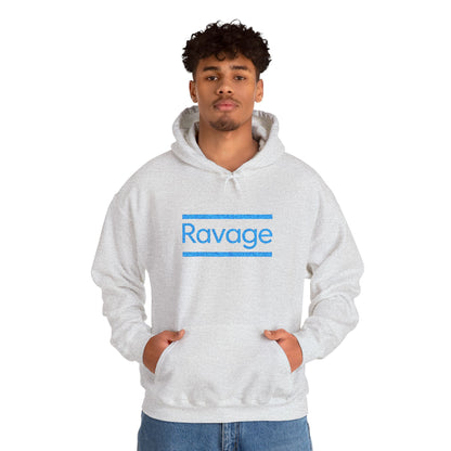 Ravage Blue Embroidered Hoodie