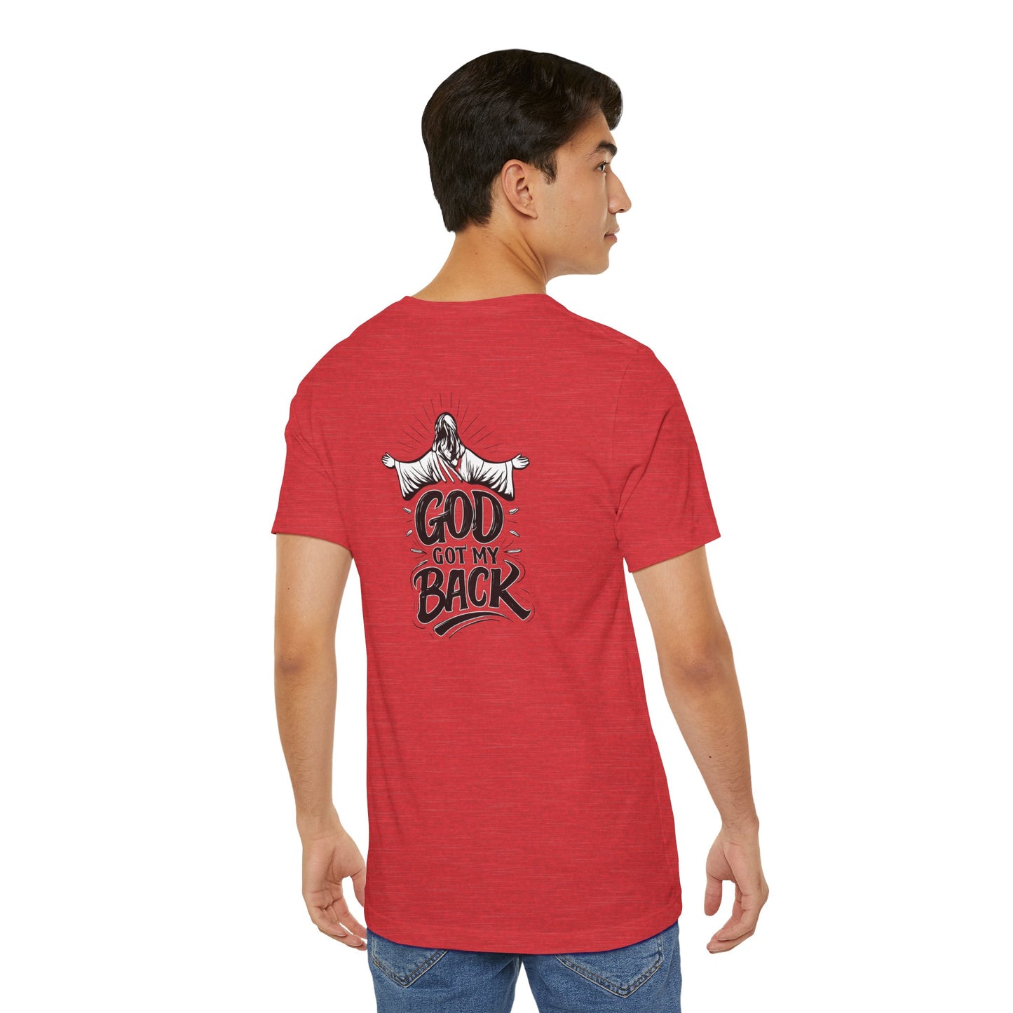 Faith Graphic Tee — 'God Got My Back' Christian T-Shirt