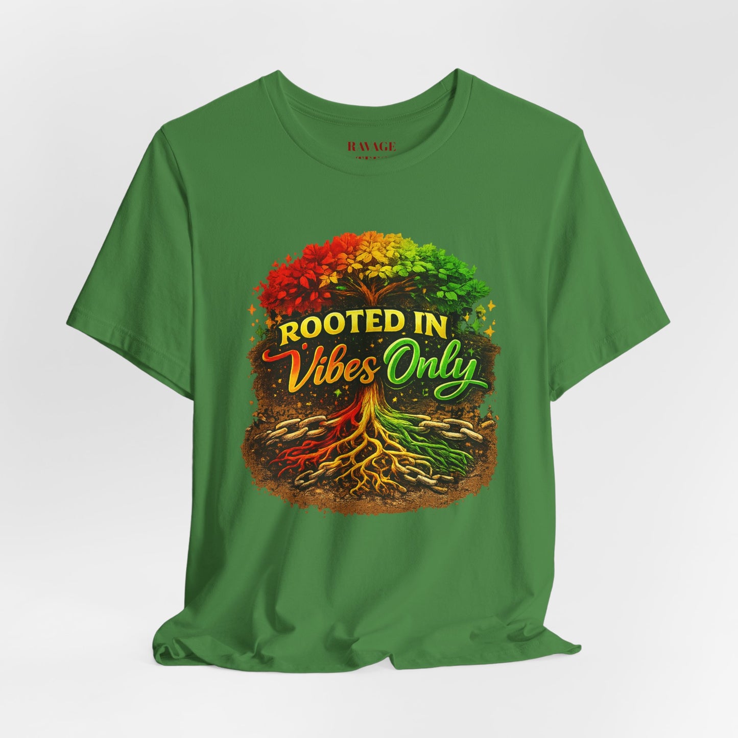Rooted in Vibes Only Reggae Tee