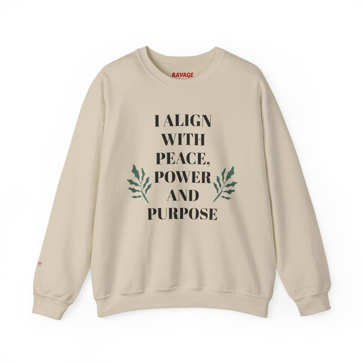 ZEN Mindful Power Crewneck Sweatshirt | Align with Peace, Cozy Sweatshirt, Spiritual Gift, Yoga Apparel, Meditation Wear