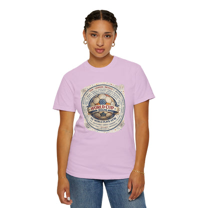 World Cup 2026 Vintage Soccer T-Shirt — USA Canada Mexico Tournament Tee
