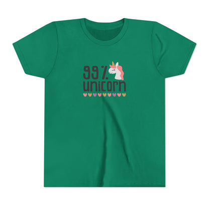 99% Unicorn Youth Tee - Fun & Whimsical Shirt for Kids
