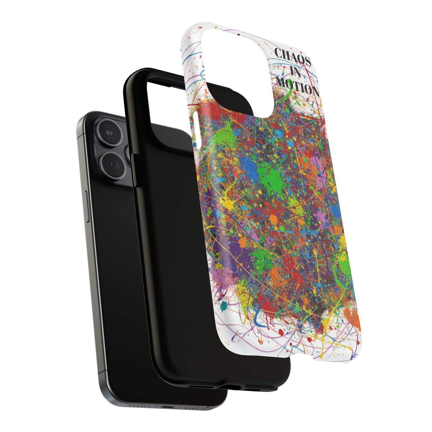 Vibrant Tough Phone Case with Abstract Design – Chaos in Motion Phone Case
