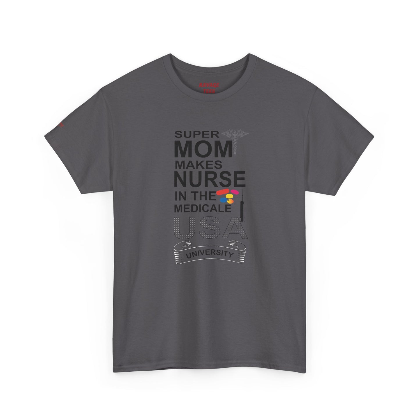 Super Mom Nurse Tee, Unisex Cotton T-Shirt for Nurses