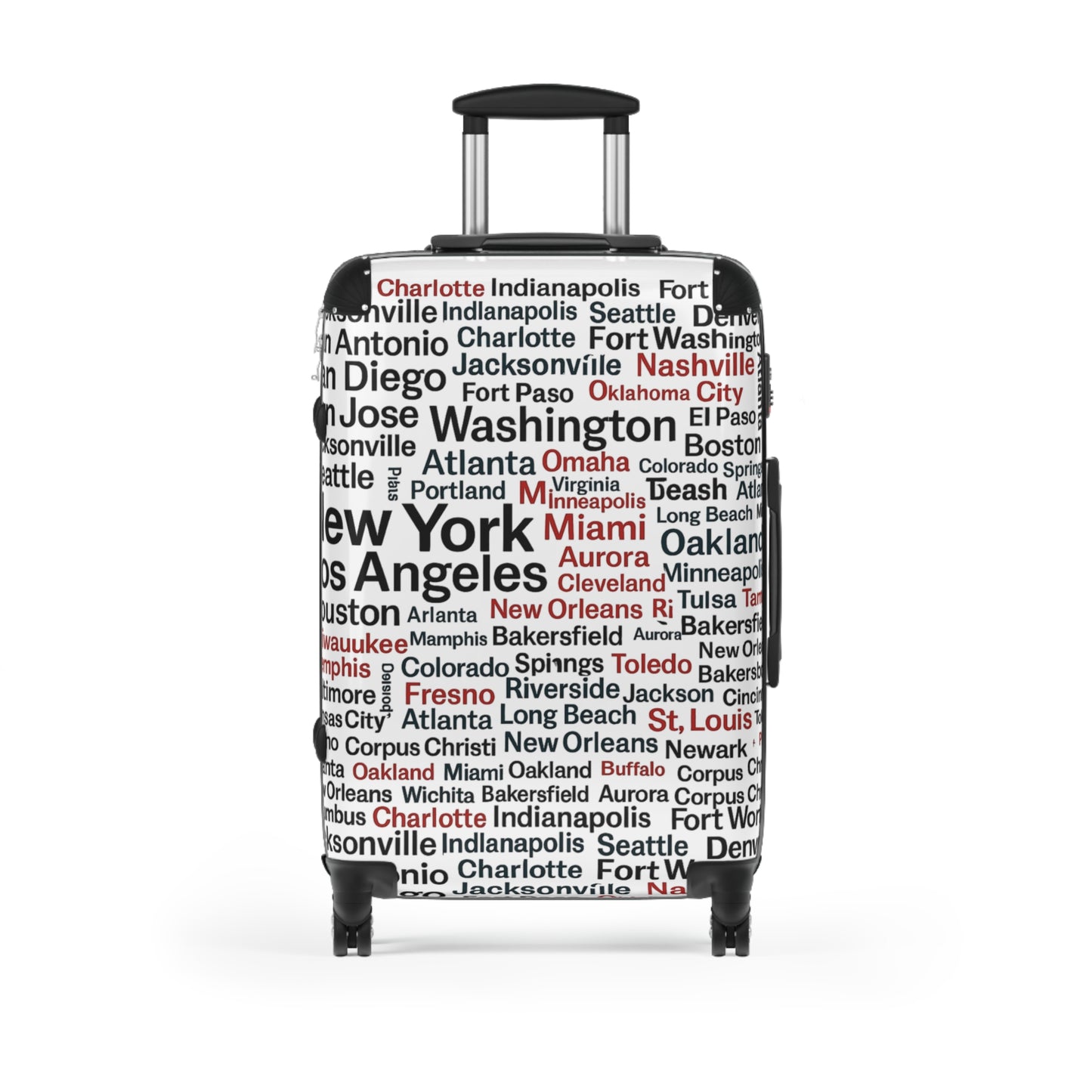 City Adventure Map Travel Suitcase