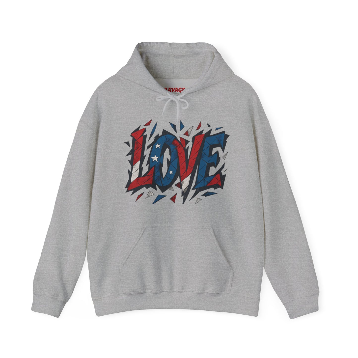Unisex Hooded Sweatshirt with 'LOVE' Design - Cozy Gift for Friends, Valentine's Day, Casual Wear, Relaxation, Everyday Use