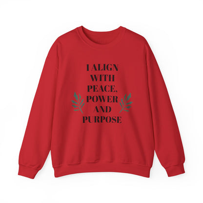 ZEN Mindful Power Crewneck Sweatshirt | Align with Peace, Cozy Sweatshirt, Spiritual Gift, Yoga Apparel, Meditation Wear