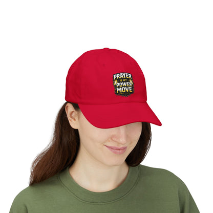 Prayer Is My Power Move Dad Cap — Christian Baseball Hat