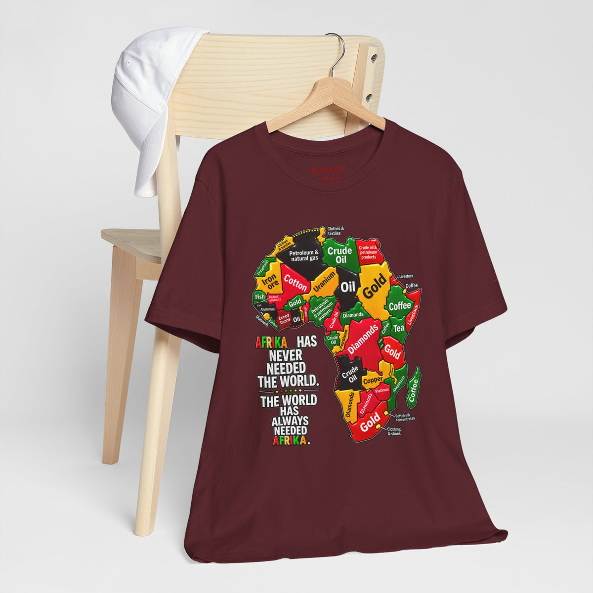 Africa Map “Africa Has Never Needed the World” Graphic Tee