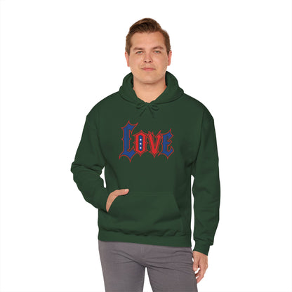 Unisex Hooded Sweatshirt with 'LOVE' Design - Cozy Gift for Friends, Valentine's Day, Casual Wear, Relaxation, Everyday Use