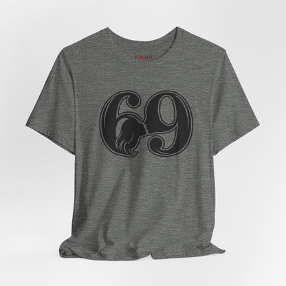 69 Retro Swirl Number Tee