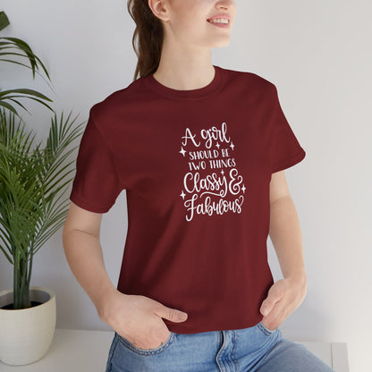 "Classy & Fabulous" Graphic Tee | Women's Fashion T-Shirt