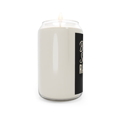 RAVAGE-Scented Soy Candle with Inspirational Quote, Relaxing Home Decor, Gift for Her, Aromatherapy Candle, Black and White Candle