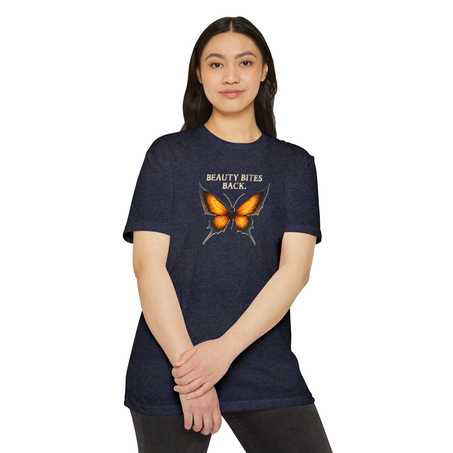 Butterfly Graphic T-Shirt – “Beauty Bites Back”