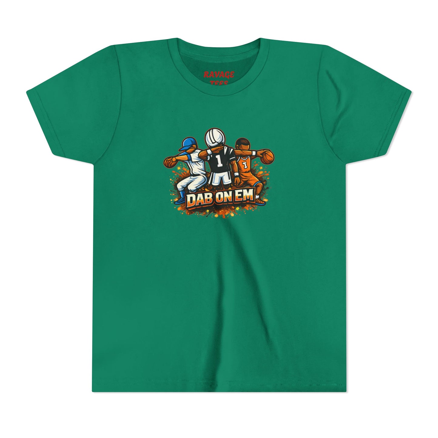 Youth Football Tee - 'Dab On Em' Kids Sports T-Shirt