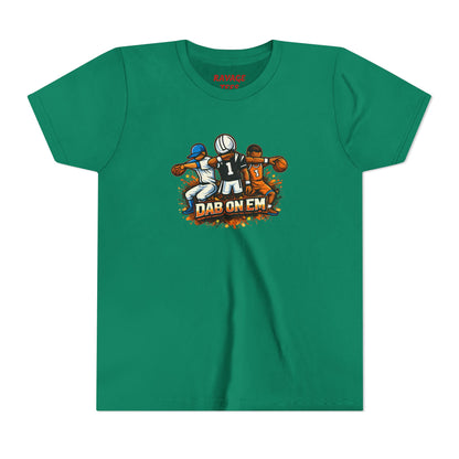 Youth Football Tee - 'Dab On Em' Kids Sports T-Shirt