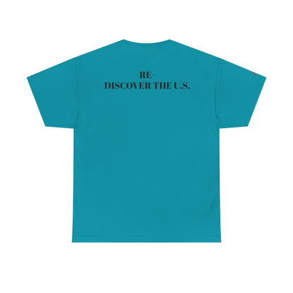 Re-Discover the U.S. Travel T-Shirt, Adventure Tee, USA Discovery Shirt