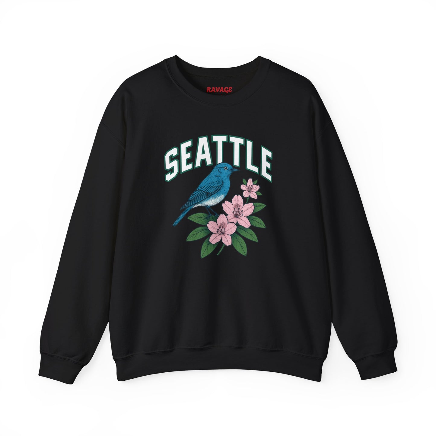 RAVAGE Seattle Vibe Unisex Crewneck Sweatshirt-Cozy Street wear