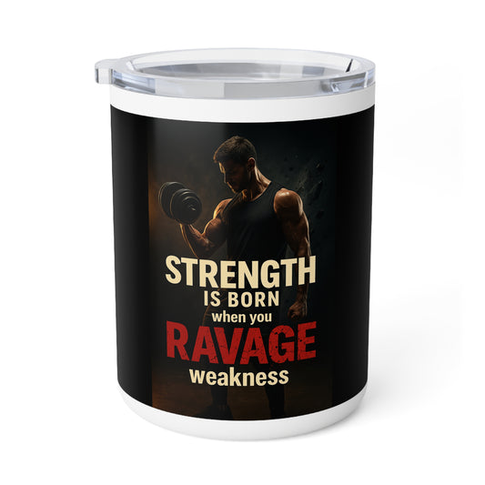 Strength Motivation Insulated Coffee Mug, Perfect Gift for Fitness Enthusiasts, Gym Lovers, Workout Buddy, Motivational Gift, 10oz [...]