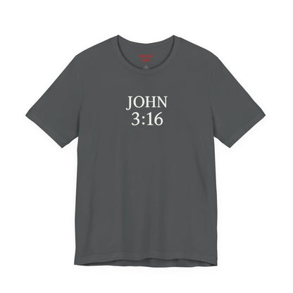 **JOHN 3:16 Faith-Inspired Unisex Tee – Christian Scripture T-Shirt, Religious Apparel, Inspirational Gift, Bible Verse Faith Shirt**