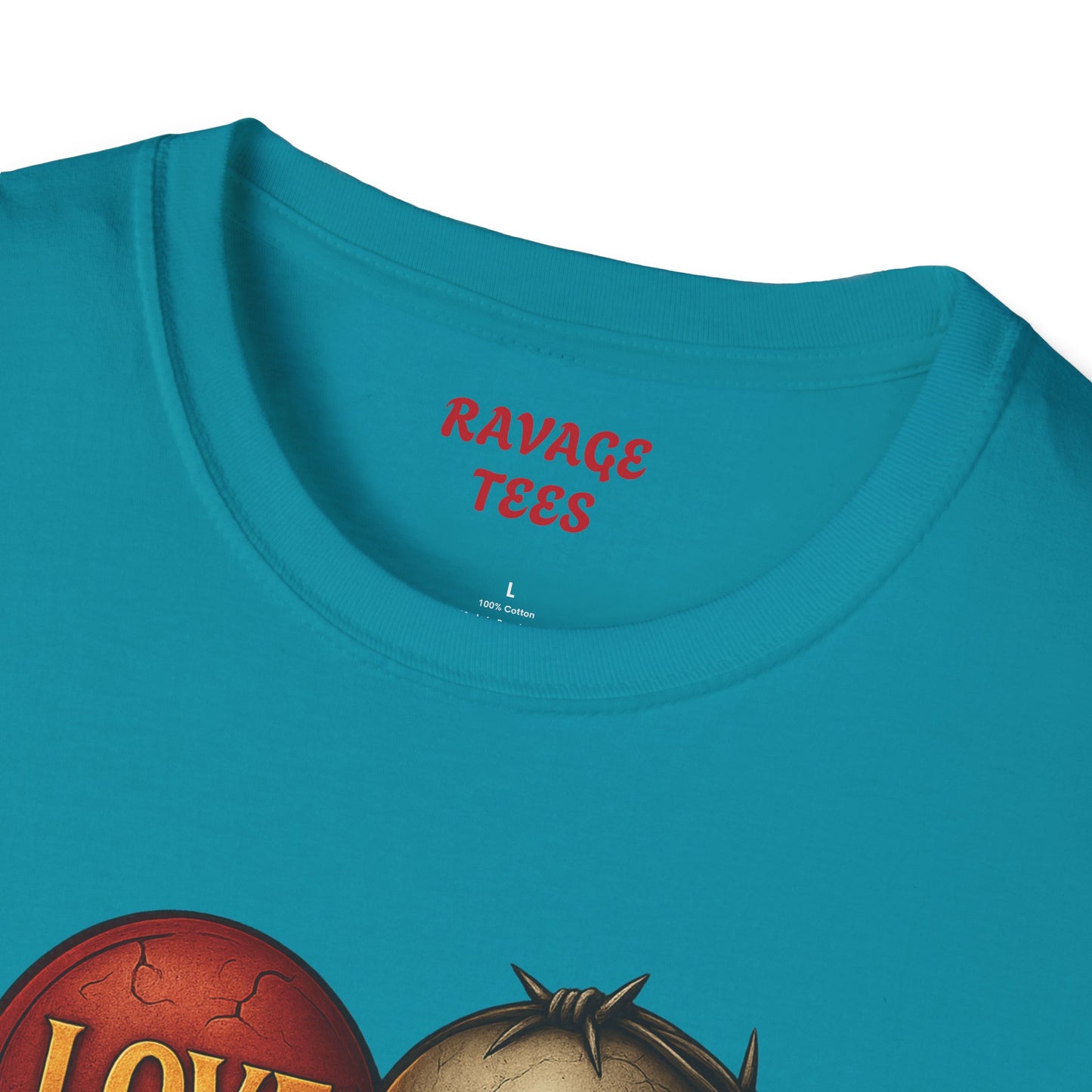Love & Hate Skull Graphic Tee