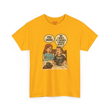 Unisex Snoring Humor T-Shirt | Funny Tee for Couples