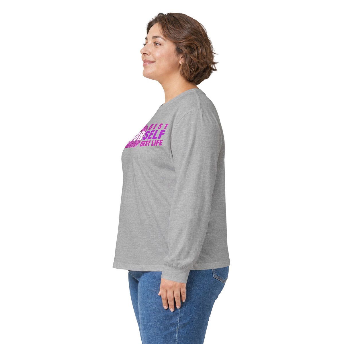 Long Sleeve Tee — "Be Yourself, Best Life"
