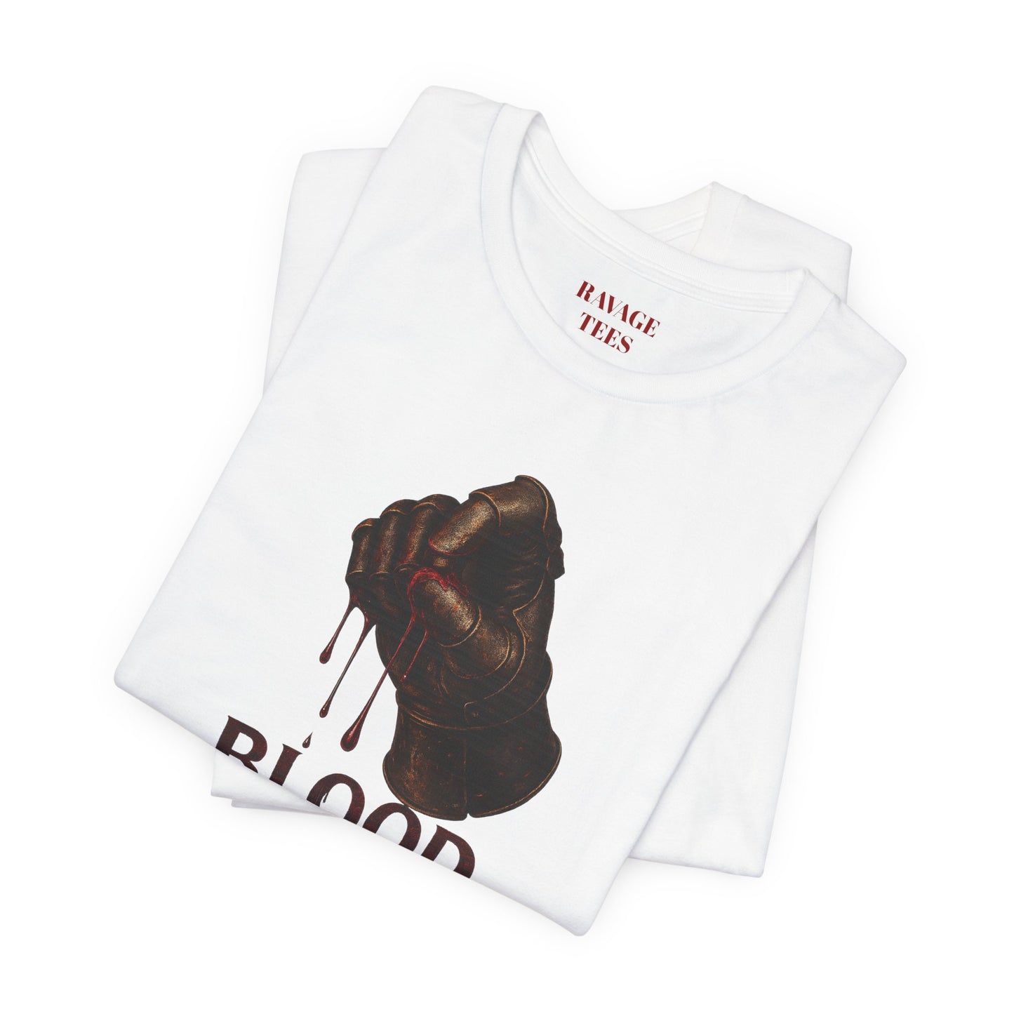 Blood Made Me Worthy T‑Shirt — Graphic Fist Design, Bold Faith & Empowerment Tee
