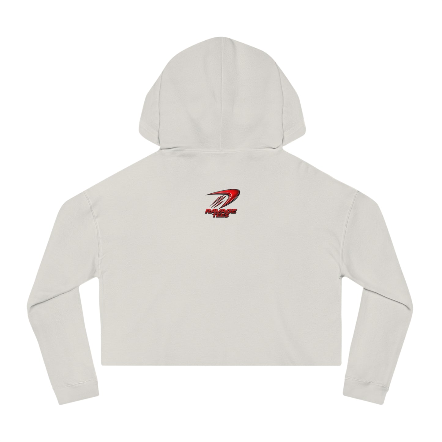 Cropped Hoodie - "Shuttleman Flight" Rocket Graphic