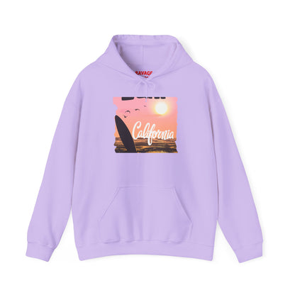 California Sunset Hoodie, Surfing Sweatshirt, Summer Vibes Apparel